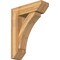 Ekena Millwork Thorton Slat Rough Sawn Bracket w/ Offset Brace, Western Red Cedar, 8"W x 26"D x 34"H BKT0806X26X34THR06RWR - alternate 1